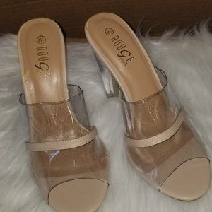 Sexy Clear Mule Slides